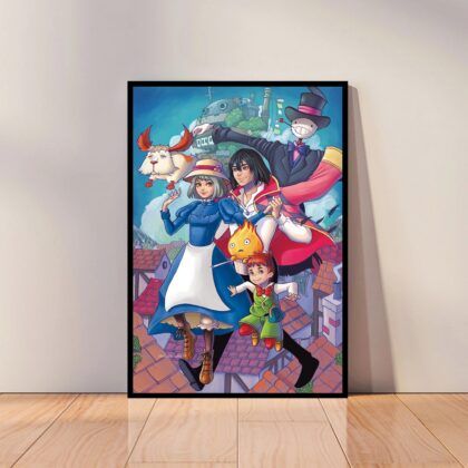Howl's Moving Castle Japan Anime Poster Canvas Wall Art Home Decor (No Frame)