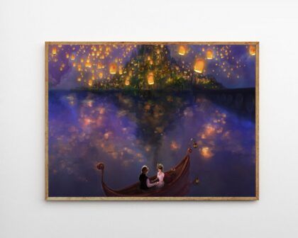 Tangled 2010 MOVIE Poster Canvas Wall Art Home Decor (No Frame)