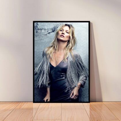 Kate Moss Super Model Poster Canvas Wall Art Home Decor (No Frame)