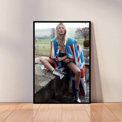 Kate Moss Super Model Poster Canvas Wall Art Home Decor (No Frame)