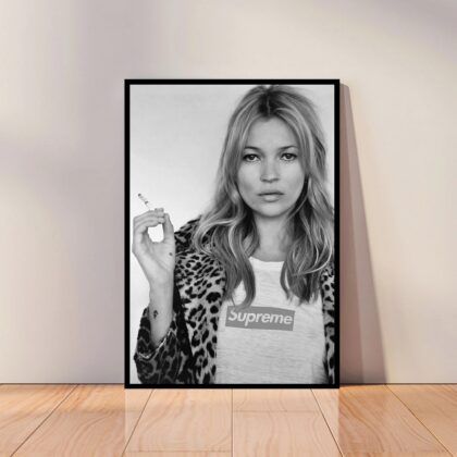 Kate Moss Super Model Poster Canvas Wall Art Home Decor (No Frame)