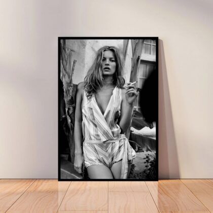 Kate Moss Super Model Poster Canvas Wall Art Home Decor (No Frame)