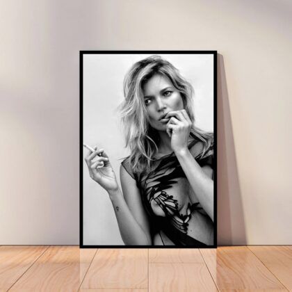 Kate Moss Super Model Poster Canvas Wall Art Home Decor (No Frame)