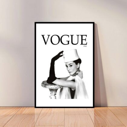 Audrey Hepburn Movie Star Poster Canvas Wall Art Home Decor (No Frame)