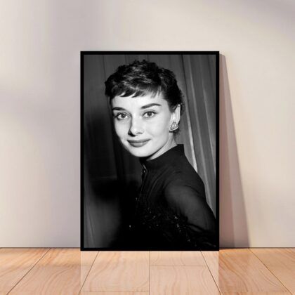 Audrey Hepburn Movie Star Poster Canvas Wall Art Home Decor (No Frame)