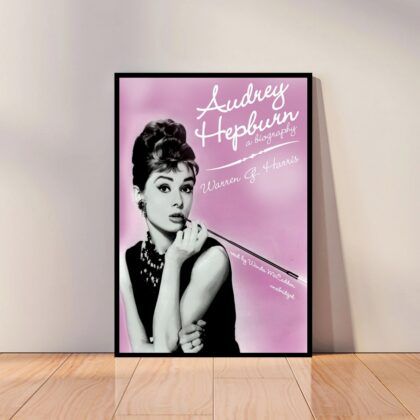 Audrey Hepburn Movie Star Poster Canvas Wall Art Home Decor (No Frame)