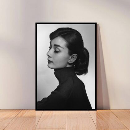 Audrey Hepburn Movie Star Poster Canvas Wall Art Home Decor (No Frame)