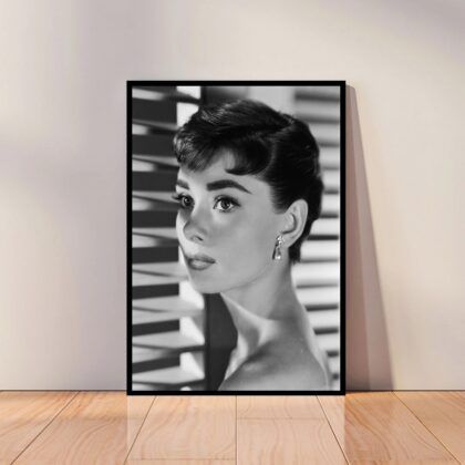 Audrey Hepburn Movie Star Poster Canvas Wall Art Home Decor (No Frame)
