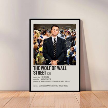 The Wolf of Wall Street Movie Poster Canvas Wall Art Home Decor (No Frame)