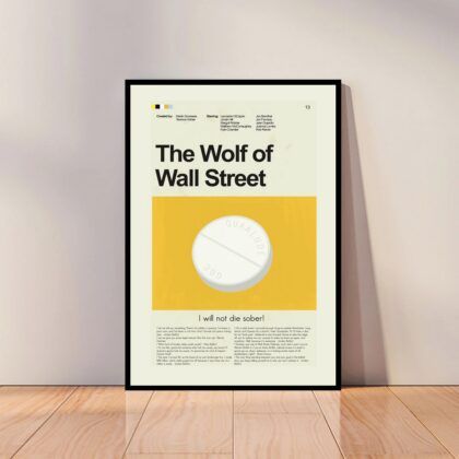 The Wolf of Wall Street Movie Poster Canvas Wall Art Home Decor (No Frame)