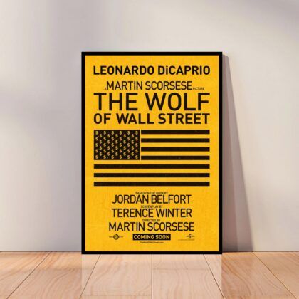 The Wolf of Wall Street Movie Poster Canvas Wall Art Home Decor (No Frame)
