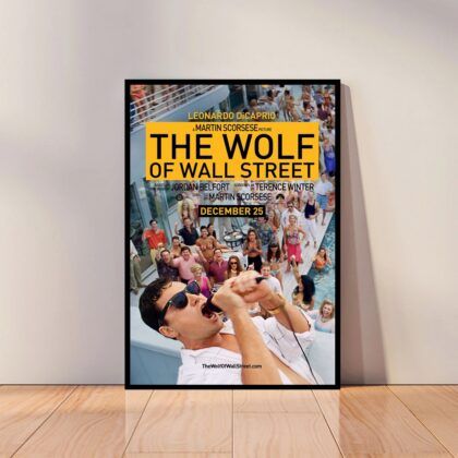 The Wolf of Wall Street Movie Poster Canvas Wall Art Home Decor (No Frame)