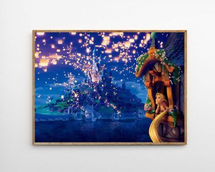 Tangled 2010 MOVIE Poster Canvas Wall Art Home Decor (No Frame)