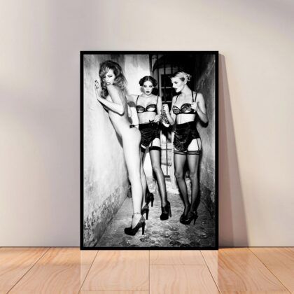 Helmut Newton Poster Canvas Wall Art Home Decor (No Frame)