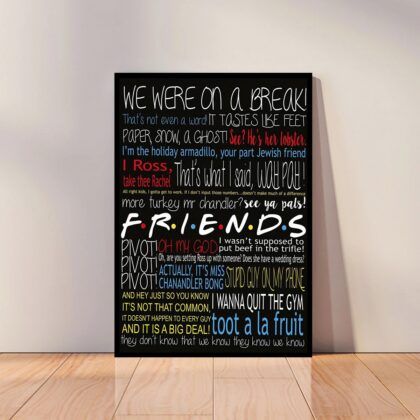 Friends TV Show Poster Canvas Wall Art Home Decor (No Frame)