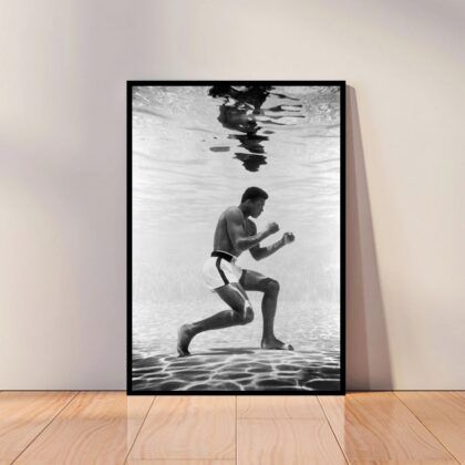 Muhammad Ali Fighting Poster Canvas Wall Art Home Decor (No Frame)