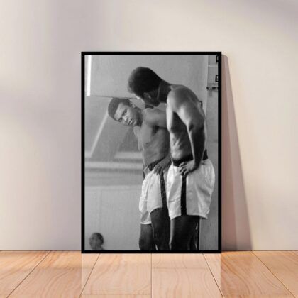 Muhammad Ali Fighting Poster Canvas Wall Art Home Decor (No Frame)