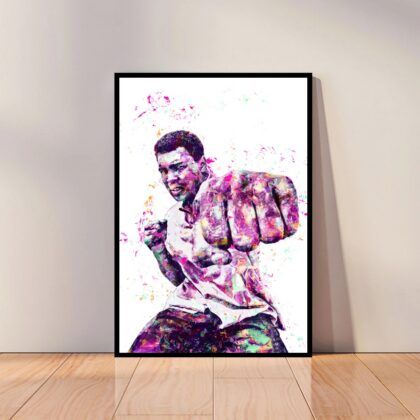 Muhammad Ali Fighting Poster Canvas Wall Art Home Decor (No Frame)