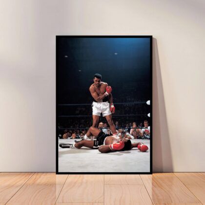 Muhammad Ali Fighting Poster Canvas Wall Art Home Decor (No Frame)