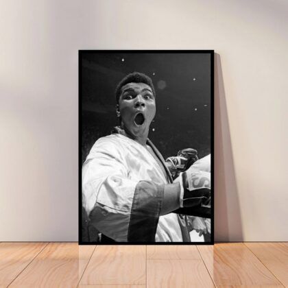 Muhammad Ali Fighting Poster Canvas Wall Art Home Decor (No Frame)