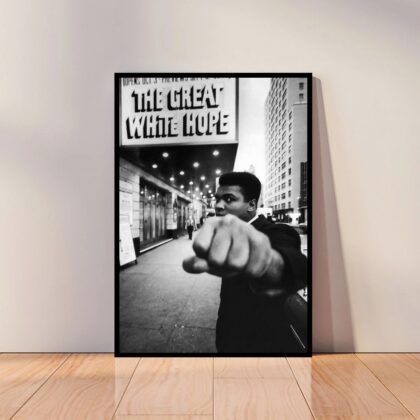 Muhammad Ali Fighting Poster Canvas Wall Art Home Decor (No Frame)