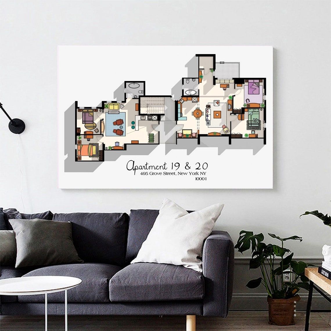 Friends TV Show Poster Canvas Wall Art Home Decor (No Frame) - Image 2