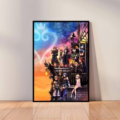 Kingdom Hearts Anime Poster Canvas Wall Art Home Decor (No Frame)
