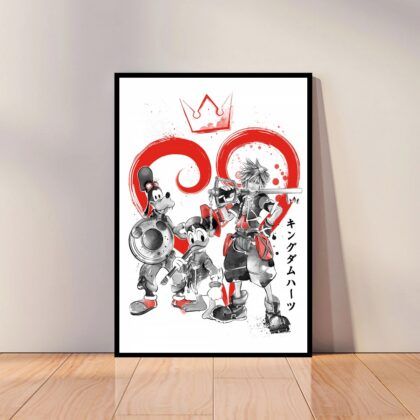 Kingdom Hearts Anime Poster Canvas Wall Art Home Decor (No Frame)