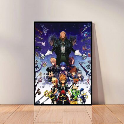Kingdom Hearts Anime Poster Canvas Wall Art Home Decor (No Frame)