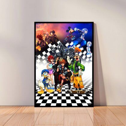 Kingdom Hearts Anime Poster Canvas Wall Art Home Decor (No Frame)