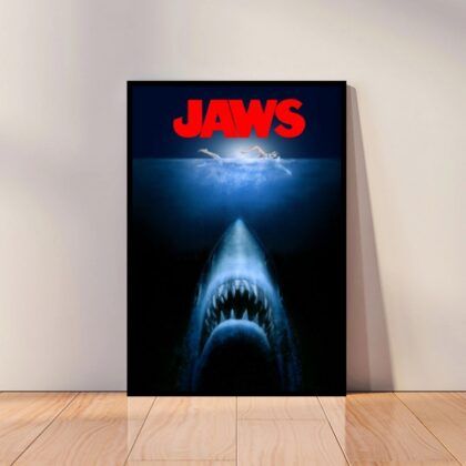 Jaws Movie Poster Canvas Wall Art Home Decor (No Frame)