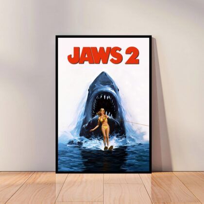 Jaws Movie Poster Canvas Wall Art Home Decor (No Frame)