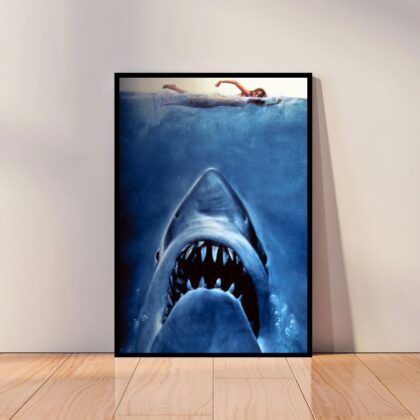 Jaws Movie Poster Canvas Wall Art Home Decor (No Frame)
