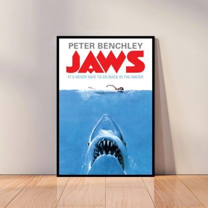 Jaws Movie Poster Canvas Wall Art Home Decor (No Frame)