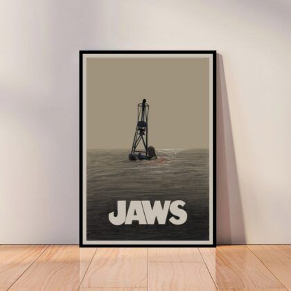 Jaws Movie Poster Canvas Wall Art Home Decor (No Frame)