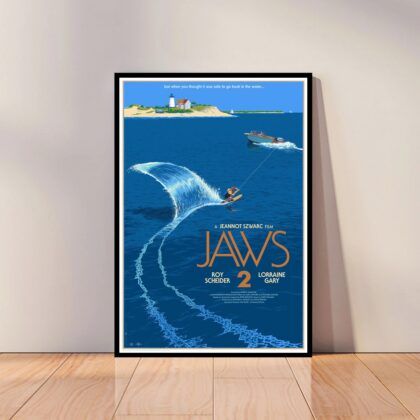 Jaws Movie Poster Canvas Wall Art Home Decor (No Frame)