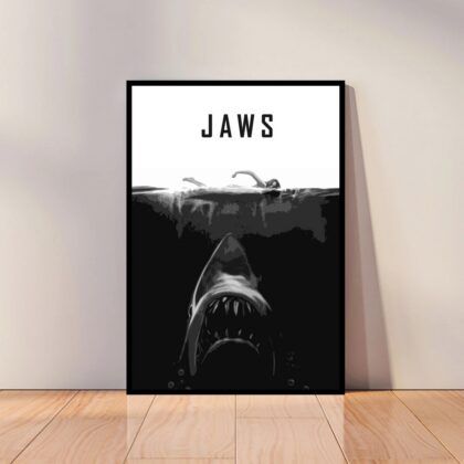 Jaws Movie Poster Canvas Wall Art Home Decor (No Frame)