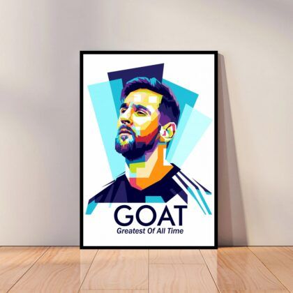 Lionel Messi Football Poster Canvas Wall Art Home Decor (No Frame)