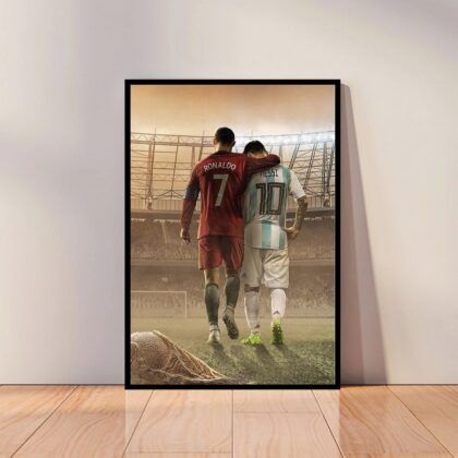 Lionel Messi Football Poster Canvas Wall Art Home Decor (No Frame)