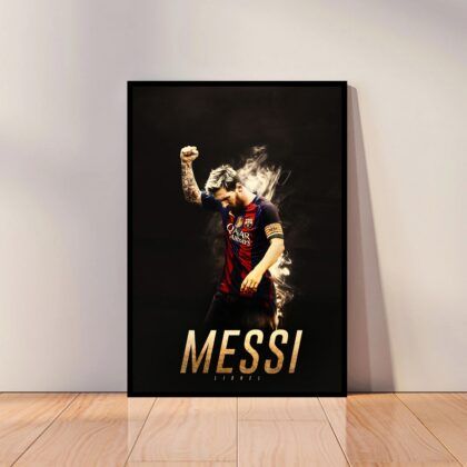 Lionel Messi Football Poster Canvas Wall Art Home Decor (No Frame)
