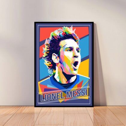 Lionel Messi Football Poster Canvas Wall Art Home Decor (No Frame)