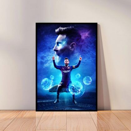 Lionel Messi Football Poster Canvas Wall Art Home Decor (No Frame)