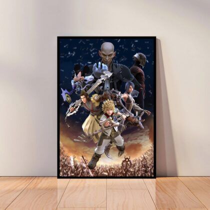 Kingdom Hearts Anime Poster Canvas Wall Art Home Decor (No Frame)