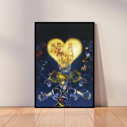 Kingdom Hearts Anime Poster Canvas Wall Art Home Decor (No Frame)