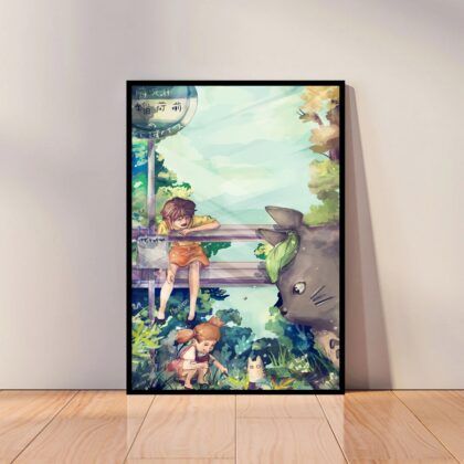 My Neighbor Totoro Anime Poster Canvas Wall Art Home Decor (No Frame)