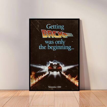 Back to the Future Movie Poster Canvas Wall Art Home Decor (No Frame)