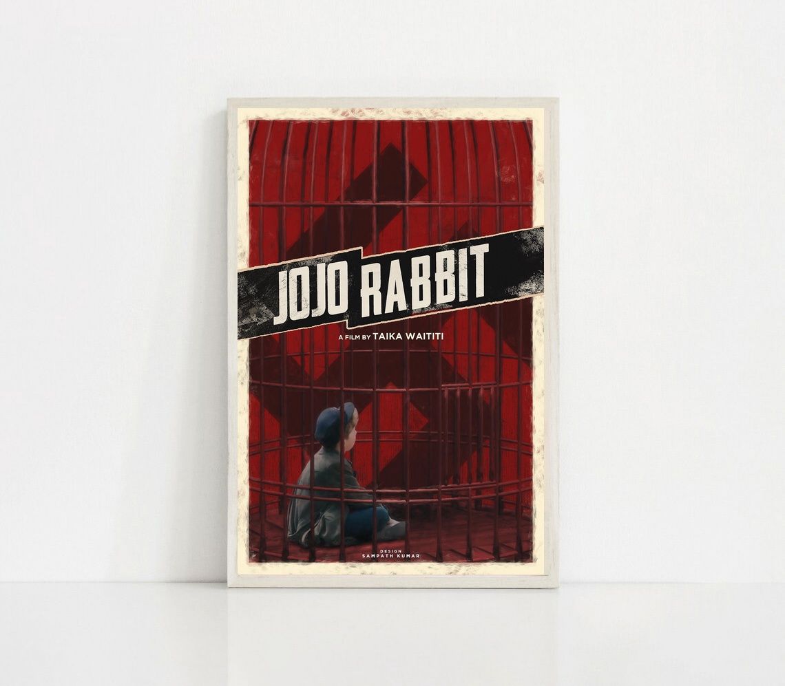 JoJo Rabbit MOVIE Poster Canvas Wall Art Home Decor (No Frame) - Image 2
