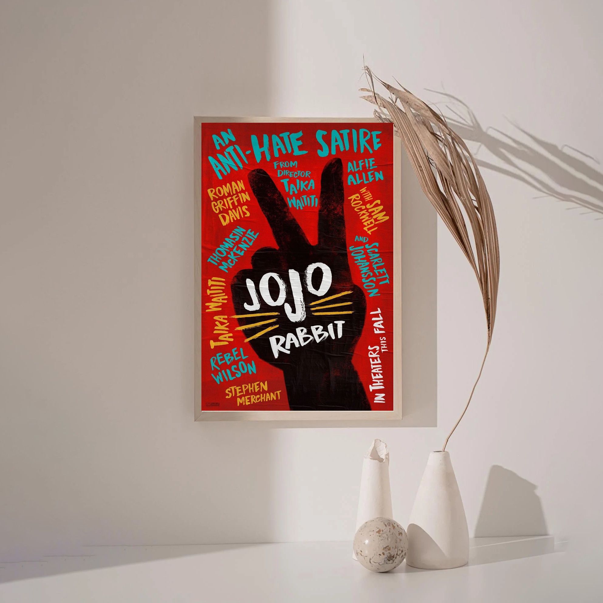 JoJo Rabbit MOVIE Poster Canvas Wall Art Home Decor (No Frame)