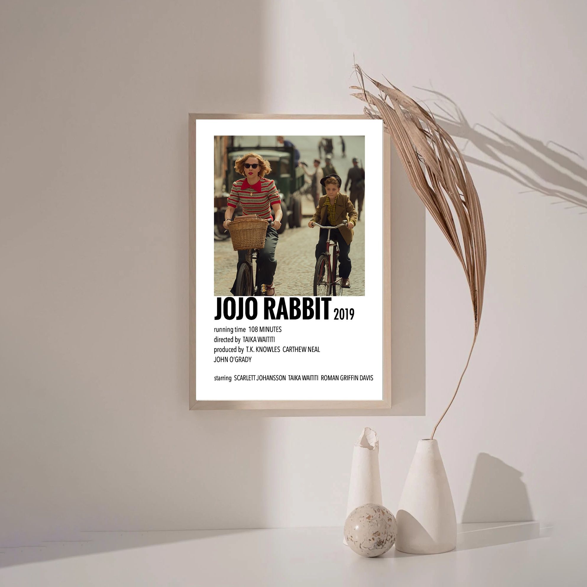 JoJo Rabbit MOVIE Poster Canvas Wall Art Home Decor (No Frame)