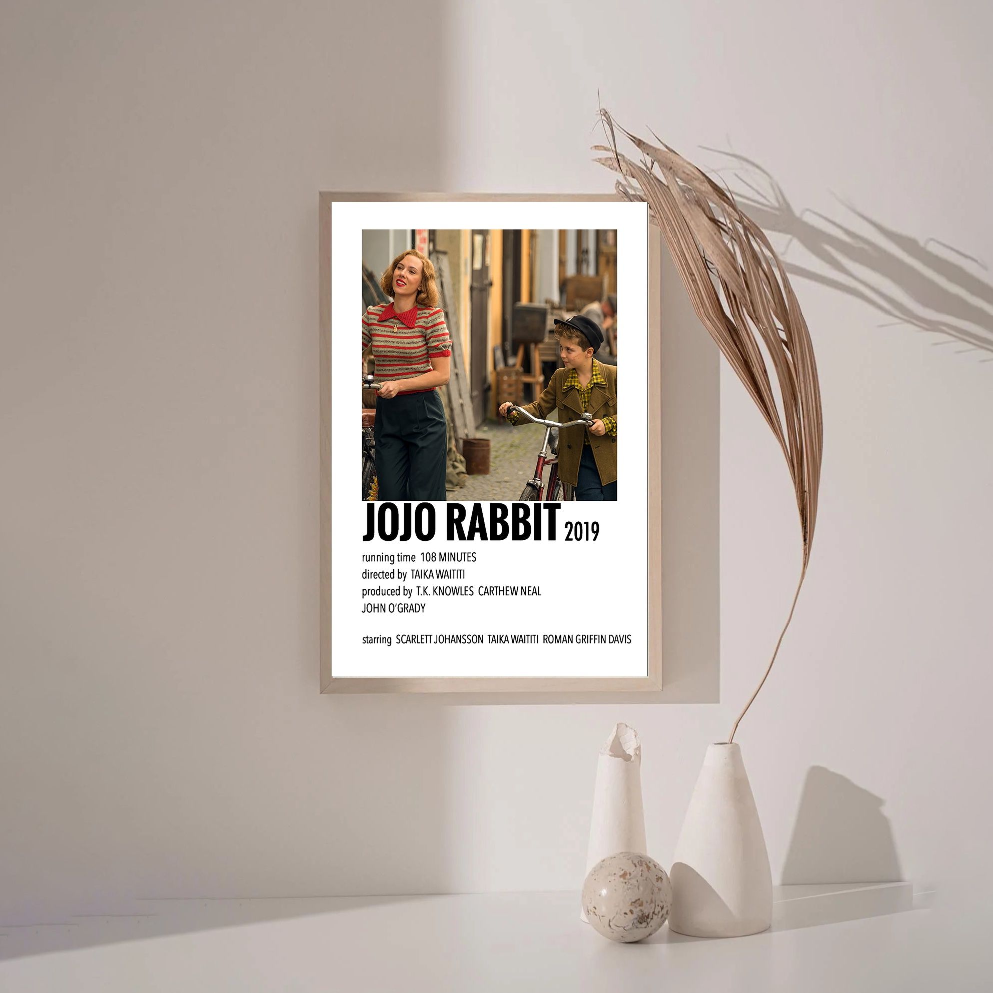 JoJo Rabbit MOVIE Poster Canvas Wall Art Home Decor (No Frame) - Image 3